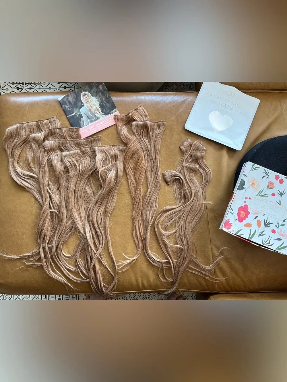 NWOT Barefoot Blonde (BFB) Collection Hair Extnetions - Sweet Caramel - Picture 2 of 8